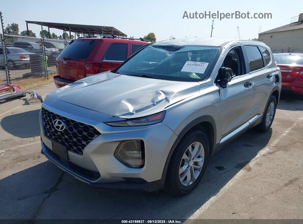 5NMS2CAD8LH223543 2020 HYUNDAI SANTA FE Silver Առջևի ձախ երեք քառորդ տեսարան