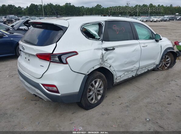 5NMS2CAD9KH077300 2019 HYUNDAI SANTA FE White Trasero derecho