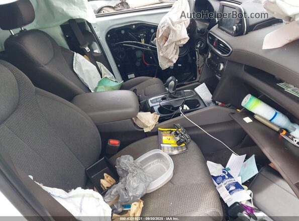 5NMS2CAD9KH077300 2019 HYUNDAI SANTA FE White Vista interior delantera
