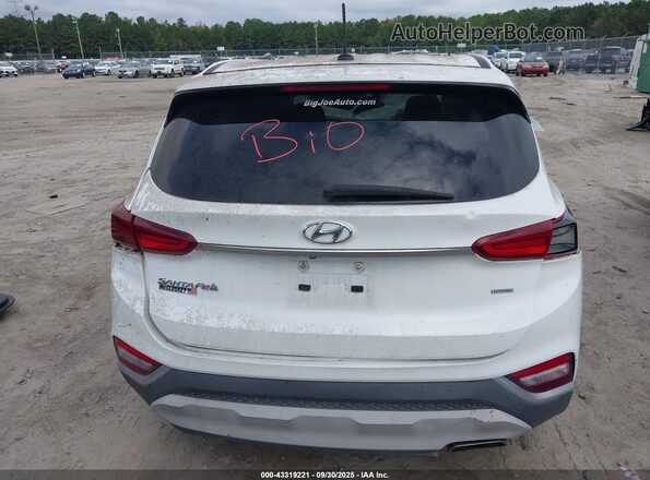 5NMS2CAD9KH077300 2019 HYUNDAI SANTA FE White 