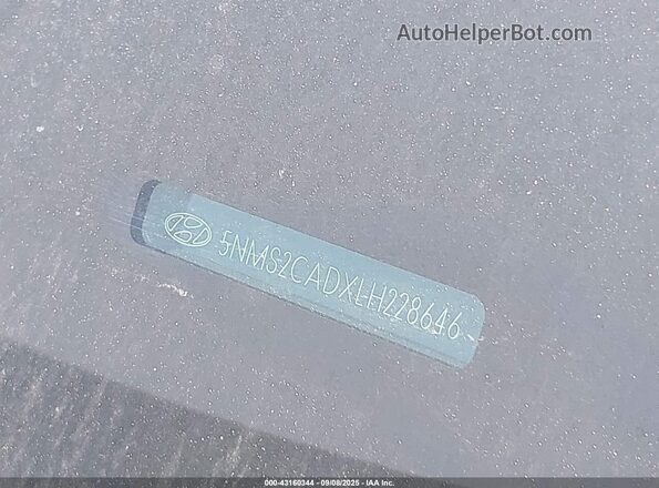 5NMS2CADXLH228646 2020 HYUNDAI SANTA FE Gray 
