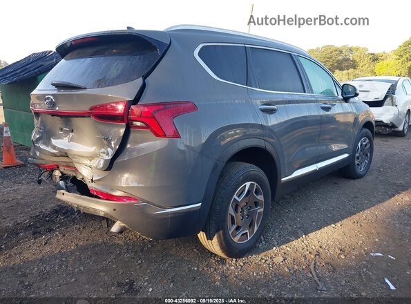 5NMS2DA14PH014561 2023 HYUNDAI SANTA FE HYBRID BLUE Gray Rear right
