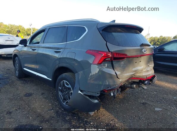 5NMS2DA14PH014561 2023 HYUNDAI SANTA FE HYBRID BLUE Gray Front view