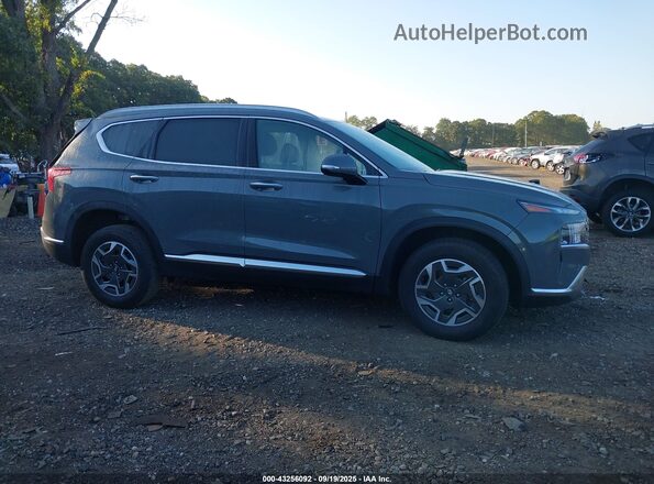 5NMS2DA14PH014561 2023 HYUNDAI SANTA FE HYBRID BLUE Gray Rear interior view