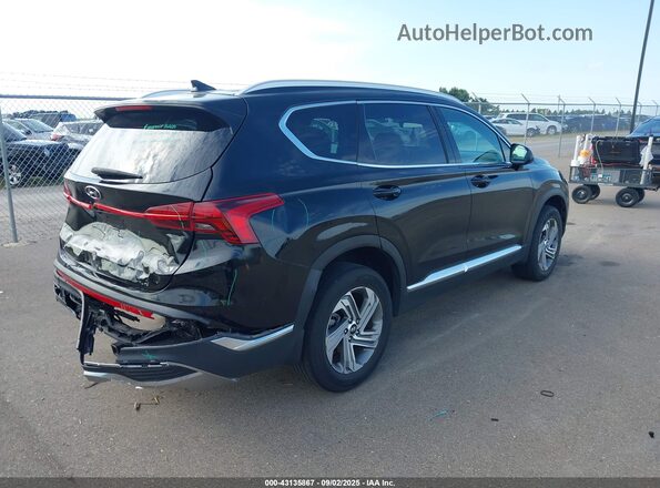 5NMS2DAJ0NH411472 2022 HYUNDAI SANTA FE Black Задня права чверть