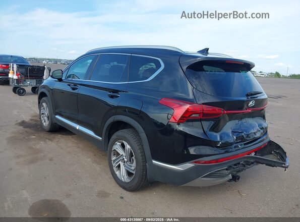 5NMS2DAJ0NH411472 2022 HYUNDAI SANTA FE Black Задня ліва чверть