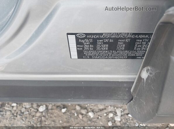 5NMS2DAJ6PH609699 2023 HYUNDAI SANTA FE Серебряный Вид подкапотного пространства