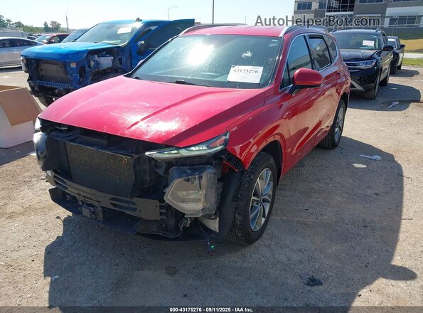 5NMS33AD0LH266593 2020 HYUNDAI SANTA FE Red Vista tres cuartos delantera izquierda