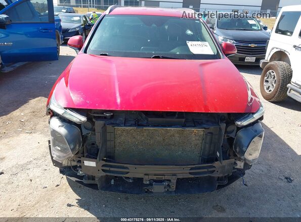 5NMS33AD0LH266593 2020 HYUNDAI SANTA FE Red Vista interior trasera