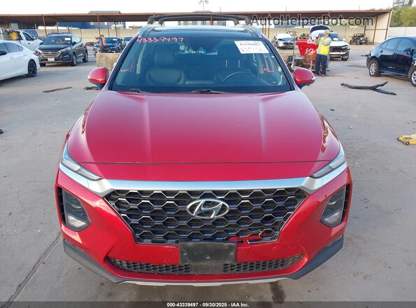 5NMS33AD0LH291719 2020 HYUNDAI SANTA FE Red Vista del cuadro de instrumentos