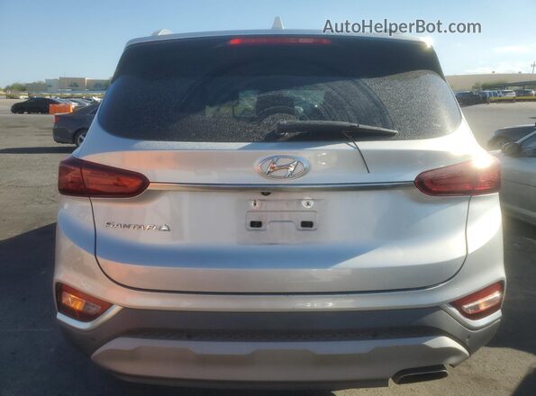 5NMS33AD5LH145056 2020 HYUNDAI SANTA Серебряный Вид сзади
