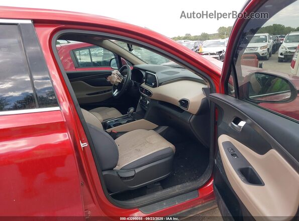 5NMS33AD6KH116826 2019 HYUNDAI SANTA FE Красный Вид салона спереди
