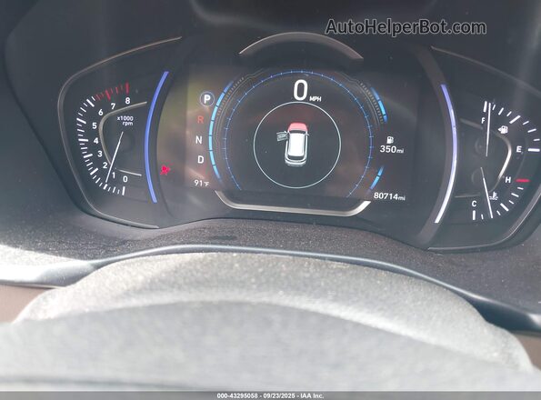 5NMS33AD6KH116826 2019 HYUNDAI SANTA FE Красный Вид задних сидений