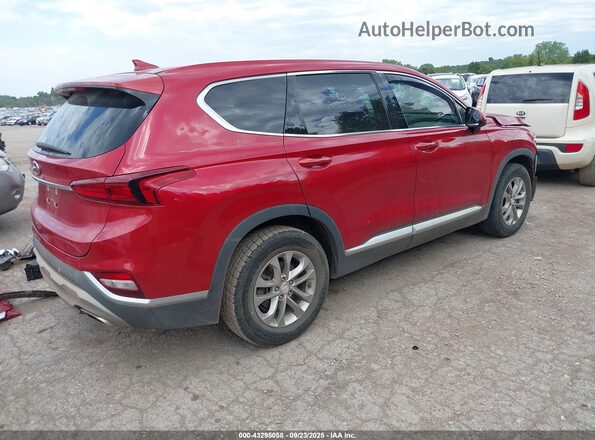5NMS33AD6KH116826 2019 HYUNDAI SANTA FE Красный Задняя правая четверть