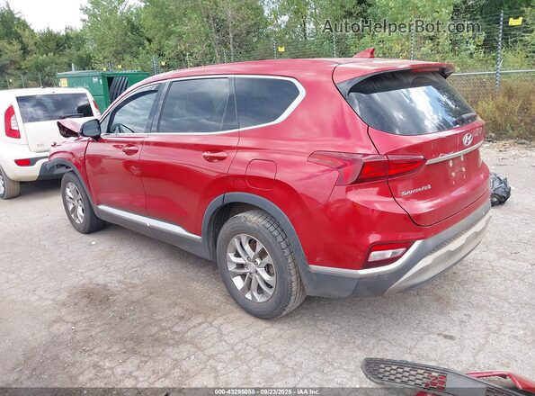 5NMS33AD6KH116826 2019 HYUNDAI SANTA FE Красный Задняя левая четверть