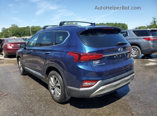 5NMS33AD6LH262631 2020 HYUNDAI SANTA Blue Հետևի ձախ