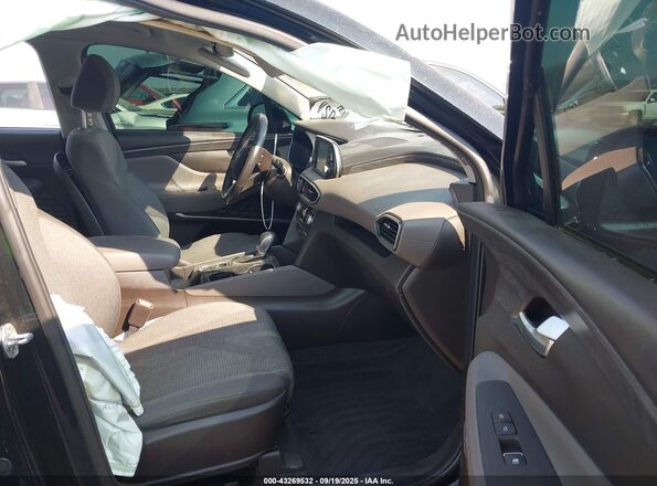 5NMS33AD8LH181453 2020 HYUNDAI SANTA FE Black Front interior view