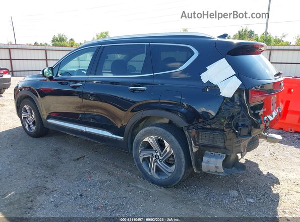 5NMS34AJ2MH333739 2021 HYUNDAI SANTA FE Black Հետևի ձախ