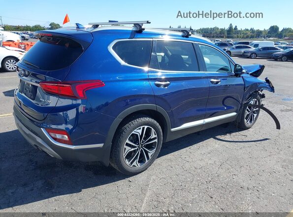 5NMS3CAA4LH257644 2020 HYUNDAI SANTA FE Blue Trasero derecho