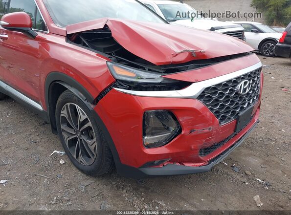 5NMS3CAA9LH185033 2020 HYUNDAI SANTA FE Burgundy Вид спереду