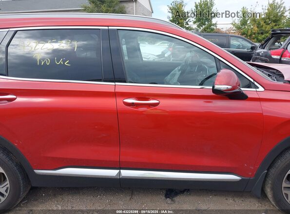 5NMS3CAA9LH185033 2020 HYUNDAI SANTA FE Burgundy Вид задньої частини салону
