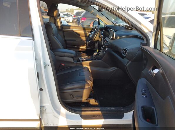 5NMS3CAAXLH216029 2020 HYUNDAI SANTA FE White Widok wnętrza z przodu