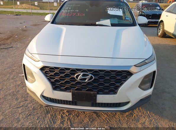 5NMS3CAAXLH216029 2020 HYUNDAI SANTA FE White Widok zestawu wskaźników