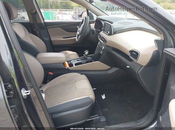5NMS3CAD0LH302699 2020 HYUNDAI SANTA FE Gray Front interior view
