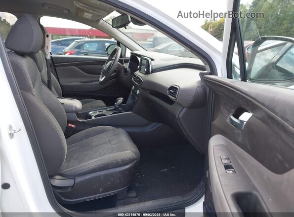 5NMS3CAD2LH223812 2020 HYUNDAI SANTA FE White Vista interior delantera