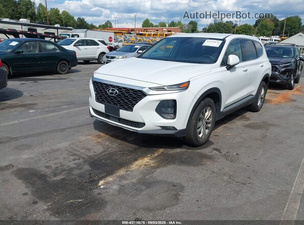 5NMS3CAD2LH223812 2020 HYUNDAI SANTA FE White Vista tres cuartos delantera izquierda