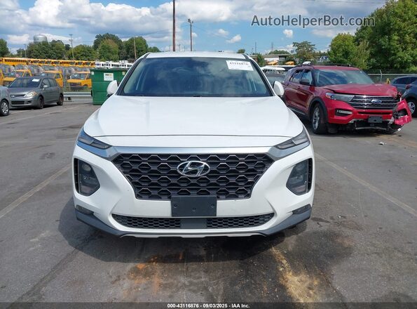 5NMS3CAD2LH223812 2020 HYUNDAI SANTA FE White Vista interior trasera