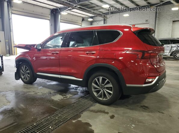 5NMS3CAD4LH298107 2020 HYUNDAI SANTA Red Հետևի ձախ