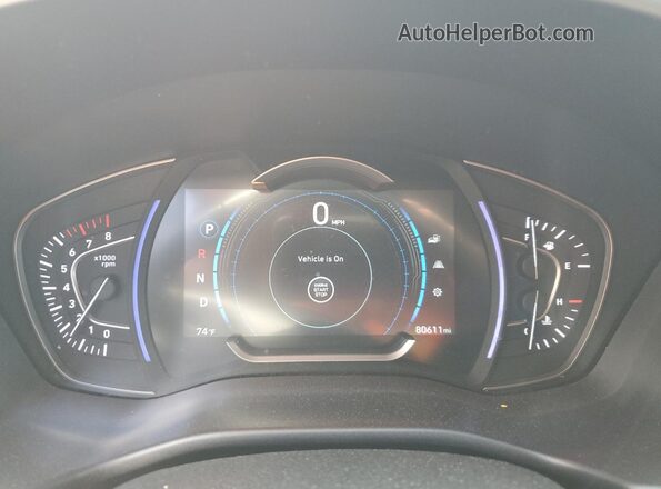 5NMS3CAD7LH145978 2020 HYUNDAI SANTA Gray Սարքավորումների վահանակի տեսք