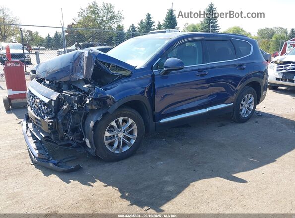 5NMS3CAD7LH212675 2020 HYUNDAI SANTA FE Blue Առջևի ձախ երեք քառորդ տեսարան