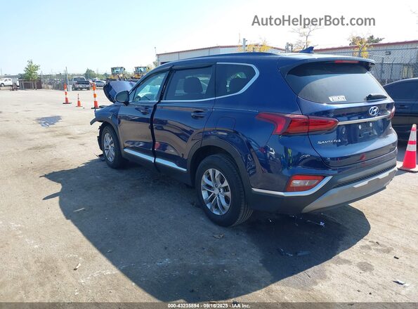 5NMS3CAD7LH212675 2020 HYUNDAI SANTA FE Blue Հետևի ձախ