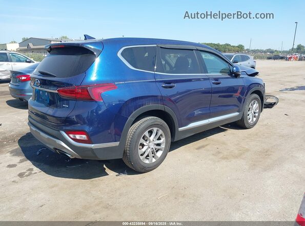 5NMS3CAD7LH212675 2020 HYUNDAI SANTA FE Blue Հետևի աջ