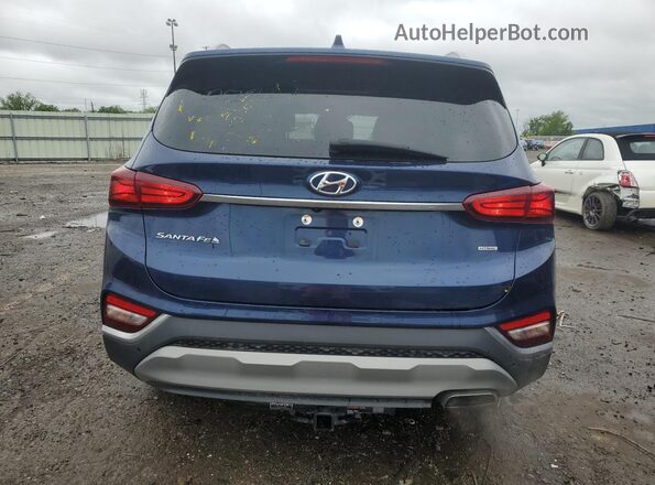 5NMS3CAD8LH257866 2020 HYUNDAI SANTA Синий Вид сзади