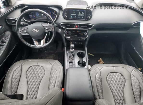 5NMS3CAD8LH257866 2020 HYUNDAI SANTA Синий Вид панели приборов