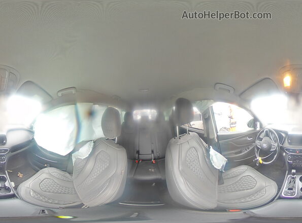 5NMS3CAD8LH257866 2020 HYUNDAI SANTA Синий Панорамный вид салона 360°