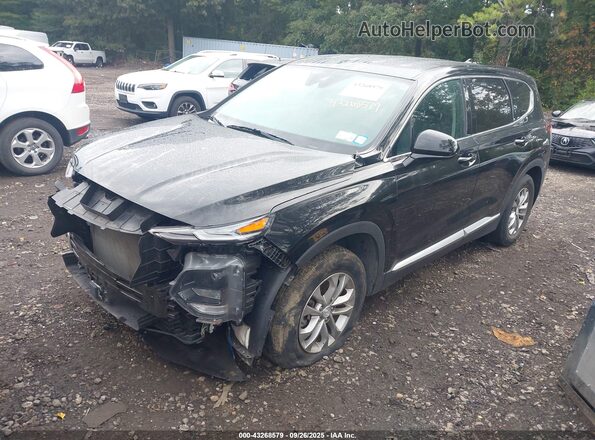5NMS3CAD9LH249162 2020 HYUNDAI SANTA FE Black Առջևի ձախ երեք քառորդ տեսարան
