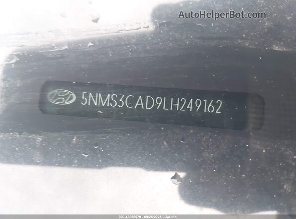 5NMS3CAD9LH249162 2020 HYUNDAI SANTA FE Black 