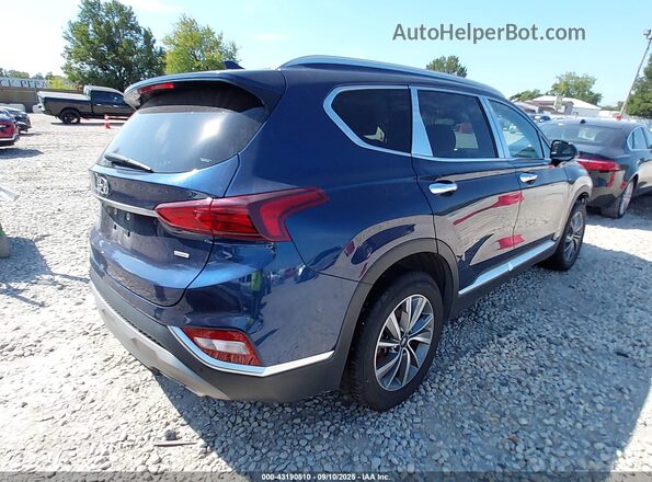 5NMS3CAD9LH274028 2020 HYUNDAI SANTA FE Blue Trasero derecho
