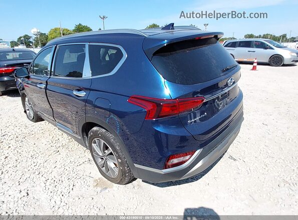 5NMS3CAD9LH274028 2020 HYUNDAI SANTA FE Blue Trasero izquierdo
