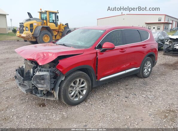 5NMS3CADXLH230815 2020 HYUNDAI SANTA FE Red Առջևի ձախ երեք քառորդ տեսարան
