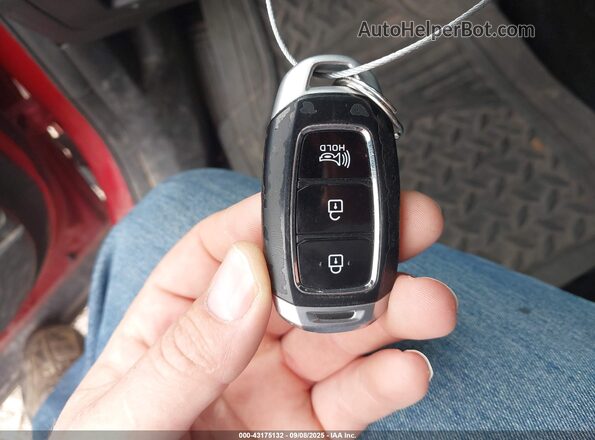 5NMS3CADXLH230815 2020 HYUNDAI SANTA FE Red Առջևի վահանակի տեսք