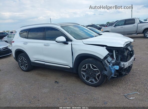 5NMS3DA14PH002746 2023 HYUNDAI SANTA FE HYBRID White Սալոնի հետևի տեսք