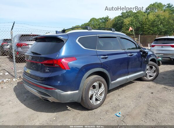 5NMS3DAJ0MH371194 2021 HYUNDAI SANTA FE Blue Հետևի աջ