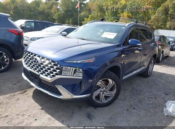 5NMS3DAJ0MH371194 2021 HYUNDAI SANTA FE Blue Առջևի ձախ երեք քառորդ տեսարան