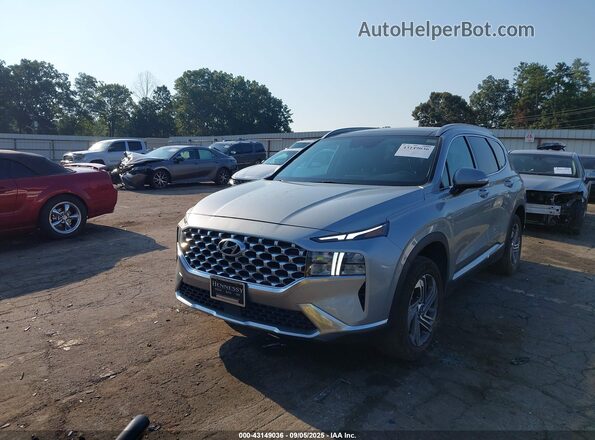 5NMS3DAJ2MH311319 2021 HYUNDAI SANTA FE Silver წინა მარცხენა ხედი სამი მეოთხედიდან