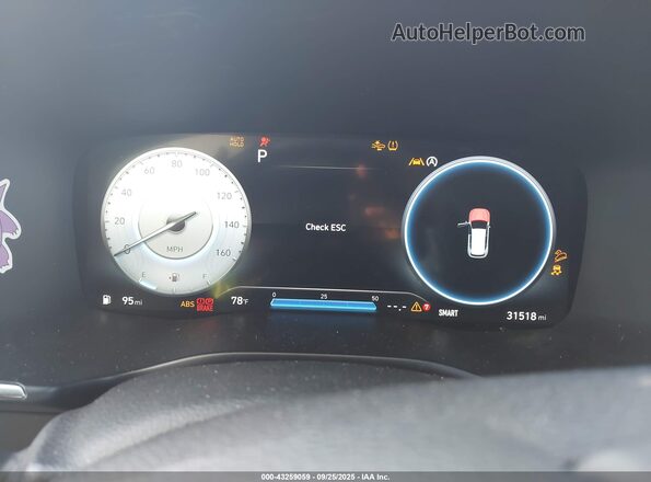 5NMS3DAJ3NH433110 2022 HYUNDAI SANTA FE Gray Vista de los asientos traseros